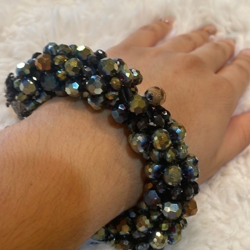 STATEMENT‎ BLINGY BRACELET BLUES  Beaded Bracelet